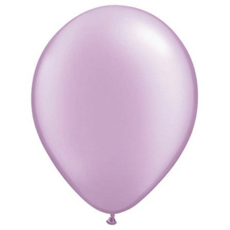 Qualatex parel lavendel ballonnen 25 stuks