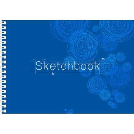Tekenboek/schetsboek A4 van 20 witte bladzijden met 24x Bruynzeel kleurpotloden