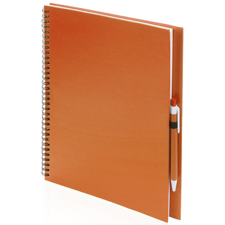 Sketchbook orange A4 paper with 50 felt tip pens