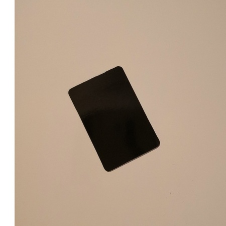 Set van 6x koelkast whiteboard magneet zwart 6 x 4 cm