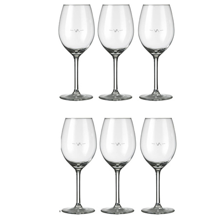 A set of 12x wine glasses for white and red wine Esprit