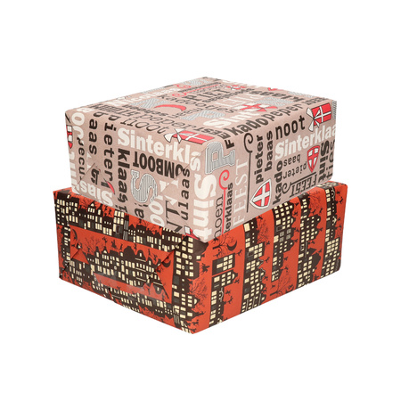 Set with 10x rolls Sinterklaas wrapping paper