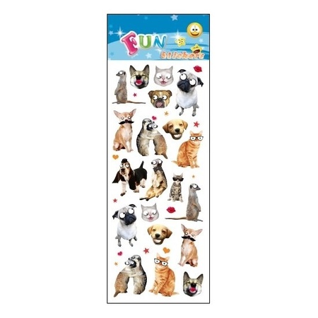 Sticker sheet funny animals