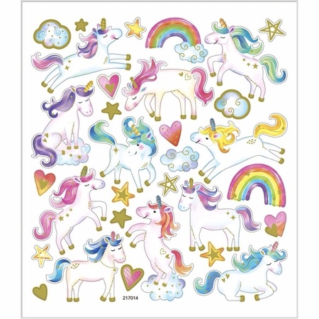 Unicorn stickers 15 x 16.5 cm