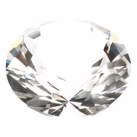 Decoratie namaak diamanten/edelstenen/kristallen transparant 4 cm