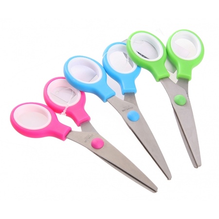 Budget scissors green for kids