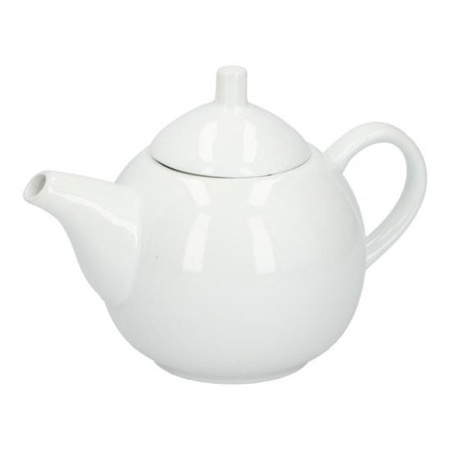Ceramic white teapot 1ltr