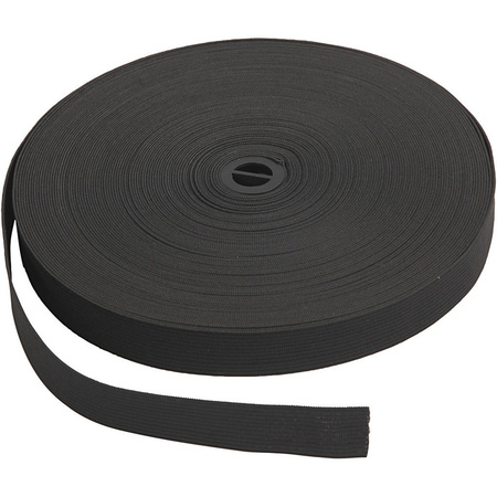 een beetje spel Acht Zwart kleding vermaken elastiek op rol 20 mm x 25 meter | Hobbymax - de  online hobby winkel