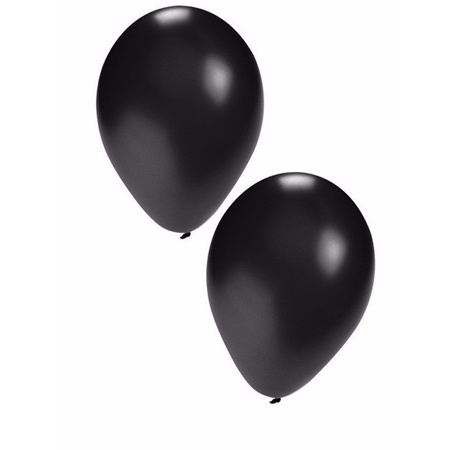 Party ballonnen zwart, 200 stuks